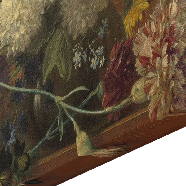 Stilleven met Bloemen Canvas Detail